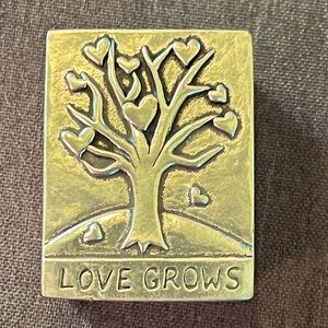 Love Grows Silver Trinket Box